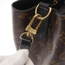 LOUIS VUITTON Monogram Neonoe Shoulder Bag Black M44020 LV Auth ka1907-18