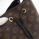 LOUIS VUITTON Monogram Neonoe Shoulder Bag Black M44020 LV Auth ka1907-10