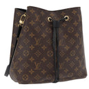 LOUIS VUITTON Monogram Neonoe Shoulder Bag Black M44020 LV Auth ka1907-1