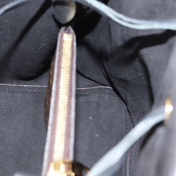 LOUIS VUITTON Monogram Neonoe Shoulder Bag Black M44020 LV Auth ka1907