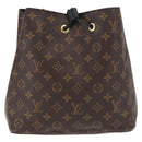 LOUIS VUITTON Monogram Neonoe Shoulder Bag Black M44020 LV Auth ka1907-13