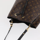 LOUIS VUITTON Monogram Neonoe Shoulder Bag Black M44020 LV Auth ka1907-6
