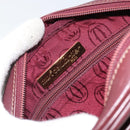 CARTIER Must Line Shoulder Bag Leather Bordeaux Gold Auth ka1912-16