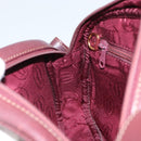 CARTIER Must Line Shoulder Bag Leather Bordeaux Gold Auth ka1912-19