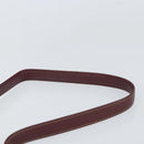 CARTIER Must Line Shoulder Bag Leather Bordeaux Gold Auth ka1912-8