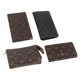 LOUIS VUITTON Monogram Wallet 4 Set LV Auth ka1915