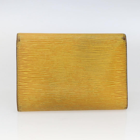 LOUIS VUITTON Empreinte Epi Wallet 3 Set Black Yellow Fuchsia LV Auth ka1916
