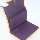 LOUIS VUITTON Empreinte Epi Wallet 3 Set Black Yellow Fuchsia LV Auth ka1916-16