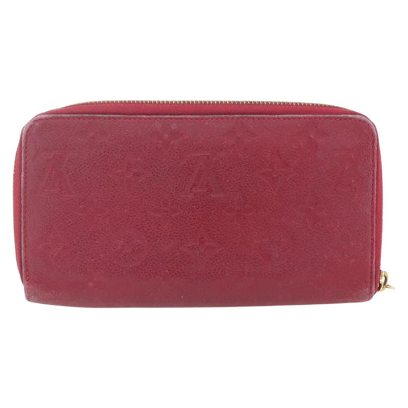 LOUIS VUITTON Empreinte Epi Wallet 3 Set Black Yellow Fuchsia LV Auth ka1916