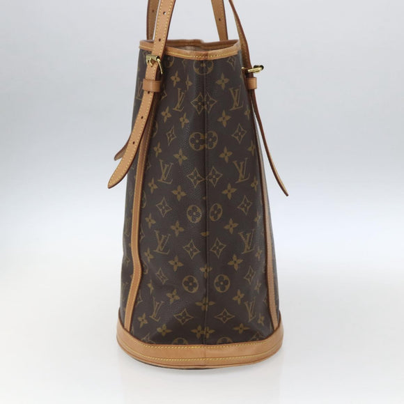LOUIS VUITTON Monogram Bucket GM Shoulder Bag M42236 LV Auth ka1919