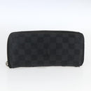 LOUIS VUITTON Epi Monogram Damier Graphite Wallet 5 Set Black LV Auth ka1922-21