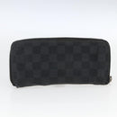 LOUIS VUITTON Epi Monogram Damier Graphite Wallet 5 Set Black LV Auth ka1922-22