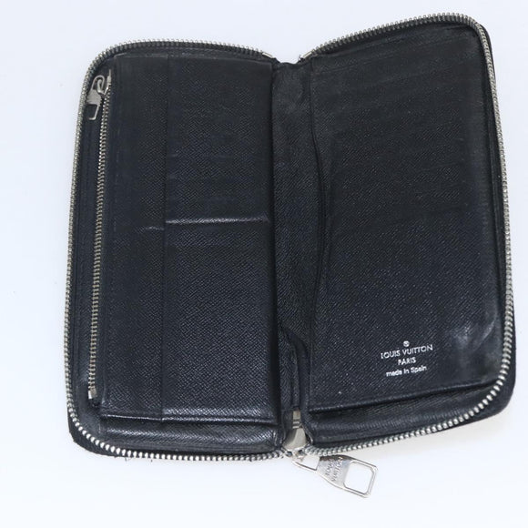 LOUIS VUITTON Epi Monogram Damier Graphite Wallet 5 Set Black LV Auth ka1922