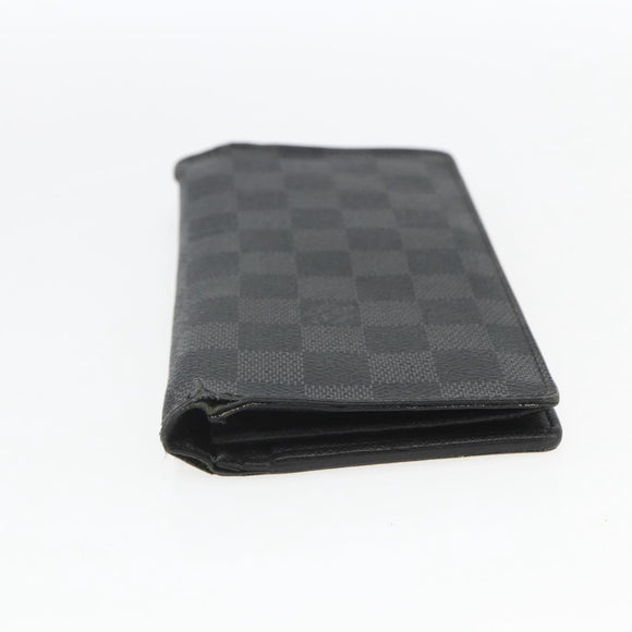 LOUIS VUITTON Epi Monogram Damier Graphite Wallet 5 Set Black LV Auth ka1922