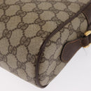 GUCCI GG Supreme Web Sherry Line Bag PVC Beige Gold 56 02 088 Auth ka1923-13