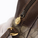GUCCI GG Supreme Web Sherry Line Bag PVC Beige Gold 56 02 088 Auth ka1923-16