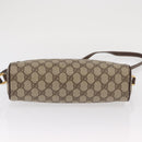 GUCCI GG Supreme Web Sherry Line Bag PVC Beige Gold 56 02 088 Auth ka1923-9