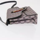 GUCCI GG Supreme Sherry Line Shoulder Bag PVC Navy Red Auth ka1924-5