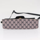 GUCCI GG Supreme Sherry Line Shoulder Bag PVC Navy Red Auth ka1924-9