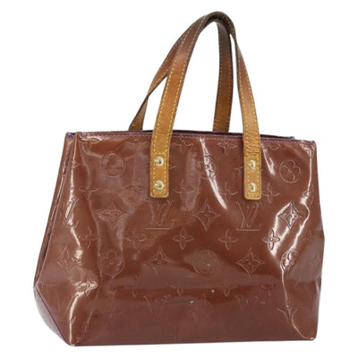 LOUIS VUITTON Monogram Vernis Reade PM Hand Bag Purple Viole M93578 Auth ka1928