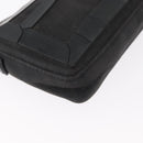 FENDI Hand Bag Canvas Black Silver Auth ka193-16