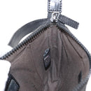 FENDI Hand Bag Canvas Black Silver Auth ka193-19