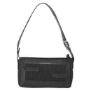 FENDI Hand Bag Canvas Black Silver Auth ka193-2