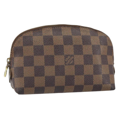 LOUIS VUITTON Damier Ebene Pochette Cosmetic PM Pouch N47516 LV Auth ka1935