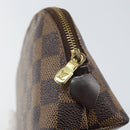 LOUIS VUITTON Damier Ebene Pochette Cosmetic PM Pouch N47516 LV Auth ka1935-8