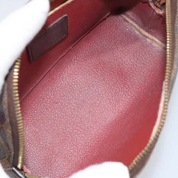 LOUIS VUITTON Damier Ebene Pochette Cosmetic PM Pouch N47516 LV Auth ka1935