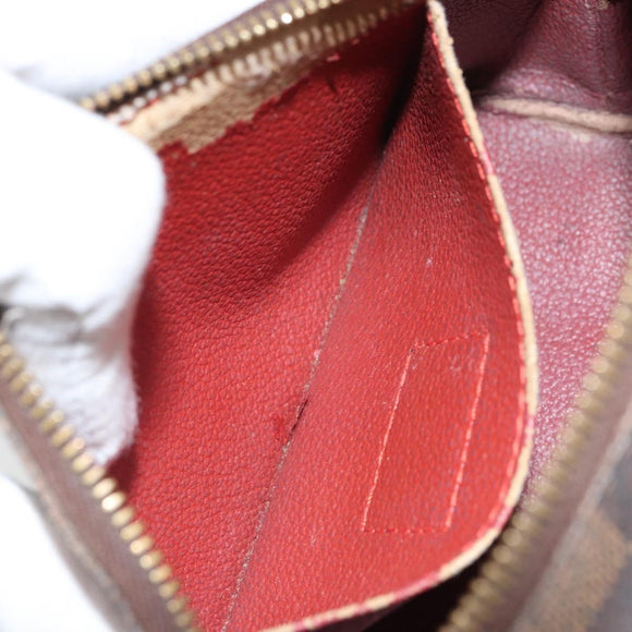 LOUIS VUITTON Damier Ebene Pochette Cosmetic PM Pouch N47516 LV Auth ka1935