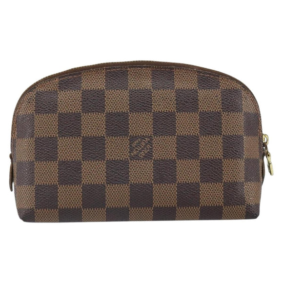 LOUIS VUITTON Damier Ebene Pochette Cosmetic PM Pouch N47516 LV Auth ka1935