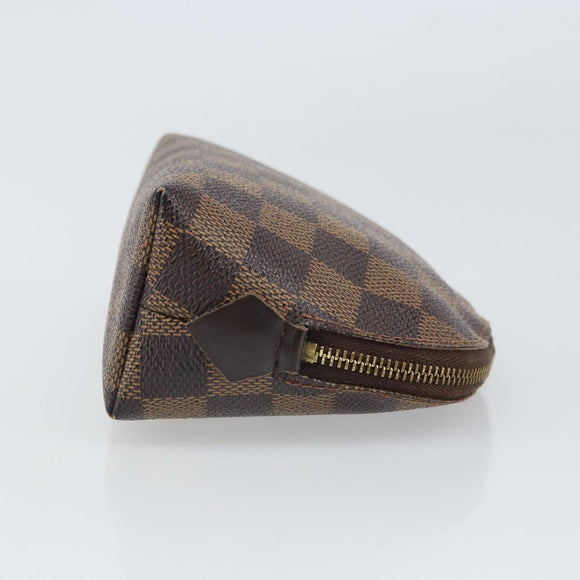 LOUIS VUITTON Damier Ebene Pochette Cosmetic PM Pouch N47516 LV Auth ka1935
