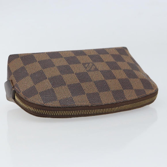 LOUIS VUITTON Damier Ebene Pochette Cosmetic PM Pouch N47516 LV Auth ka1935