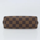 LOUIS VUITTON Damier Ebene Pochette Cosmetic PM Pouch N47516 LV Auth ka1935-6