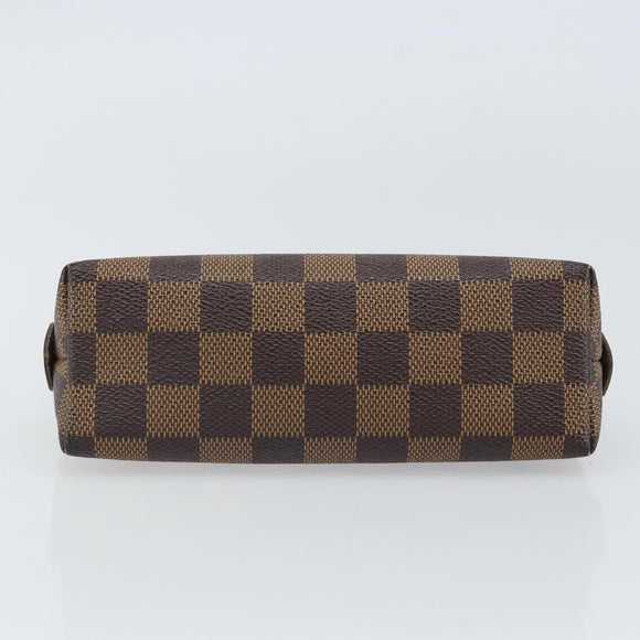 LOUIS VUITTON Damier Ebene Pochette Cosmetic PM Pouch N47516 LV Auth ka1935