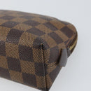 LOUIS VUITTON Damier Ebene Pochette Cosmetic PM Pouch N47516 LV Auth ka1935-7
