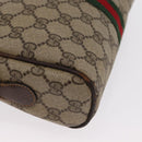 GUCCI GG Supreme Web Sherry Line Shoulder Bag PVC Beige Gold 010 378 Auth ka1936-15