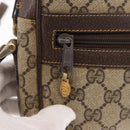 GUCCI GG Supreme Web Sherry Line Shoulder Bag PVC Beige Gold 010 378 Auth ka1936-18