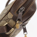 GUCCI GG Supreme Web Sherry Line Shoulder Bag PVC Beige Gold 010 378 Auth ka1936-10