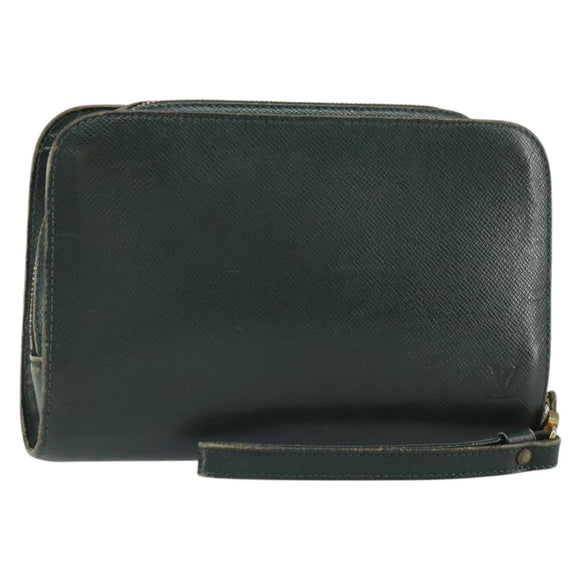 LOUIS VUITTON Taiga Baikal Clutch Bag Epicea M30184 LV Auth ka1937