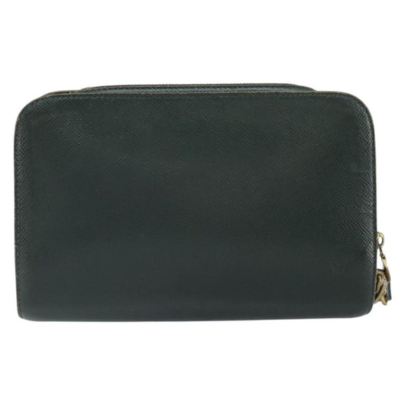 LOUIS VUITTON Taiga Baikal Clutch Bag Epicea M30184 LV Auth ka1937