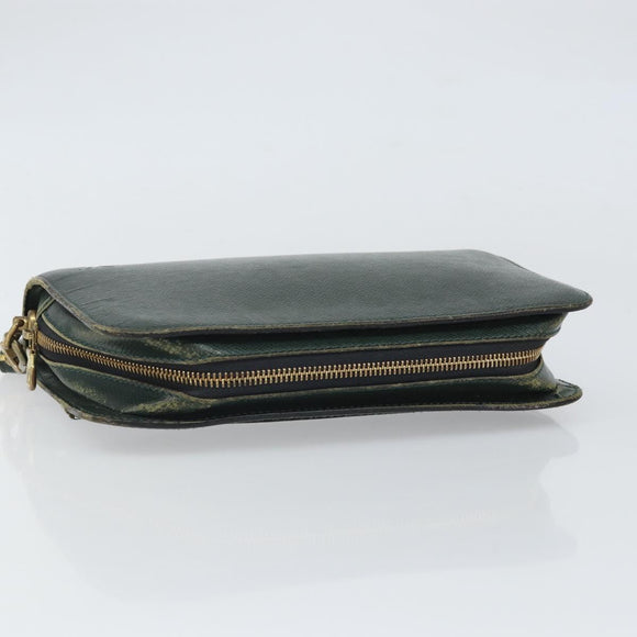LOUIS VUITTON Taiga Baikal Clutch Bag Epicea M30184 LV Auth ka1937