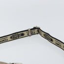 FENDI Celeria Shoulder Bag Leather Beige Silver Auth ka1948-8