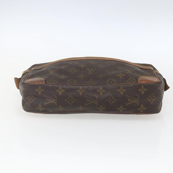 LOUIS VUITTON Monogram Compiegne 28 Clutch Bag M51845 LV Auth ka1952