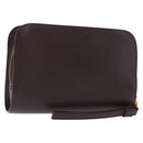 LOUIS VUITTON Taiga Baikal Clutch Bag Acajou M30186 LV Auth ka1956-1