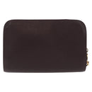LOUIS VUITTON Taiga Baikal Clutch Bag Acajou M30186 LV Auth ka1956-13