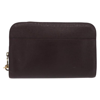 LOUIS VUITTON Taiga Baikal Clutch Bag Acajou M30186 LV Auth ka1956 - 0