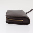 LOUIS VUITTON Taiga Baikal Clutch Bag Acajou M30186 LV Auth ka1956-4
