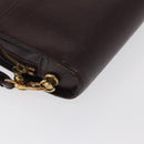 LOUIS VUITTON Taiga Baikal Clutch Bag Acajou M30186 LV Auth ka1956-14